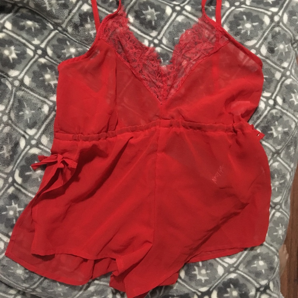 Nasty Gal chiffon teddy
